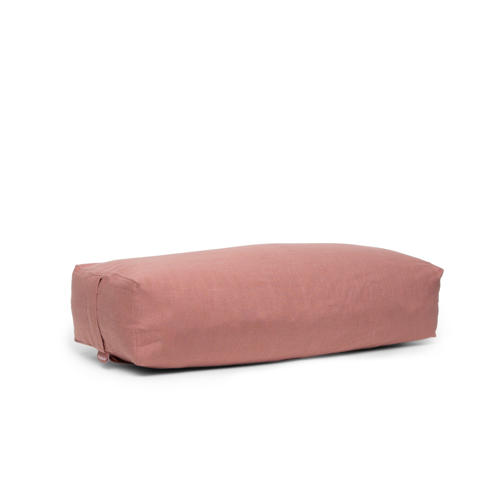 b, halfmoon Rectangular Bolster Rose Clay side angle